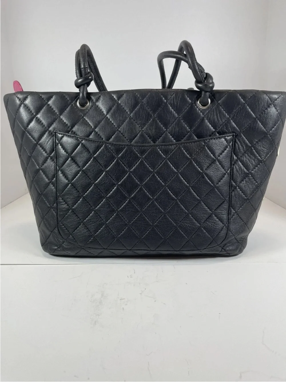 CHANEL Cambon Line Large Shoulder Lambskin Tote/Bag